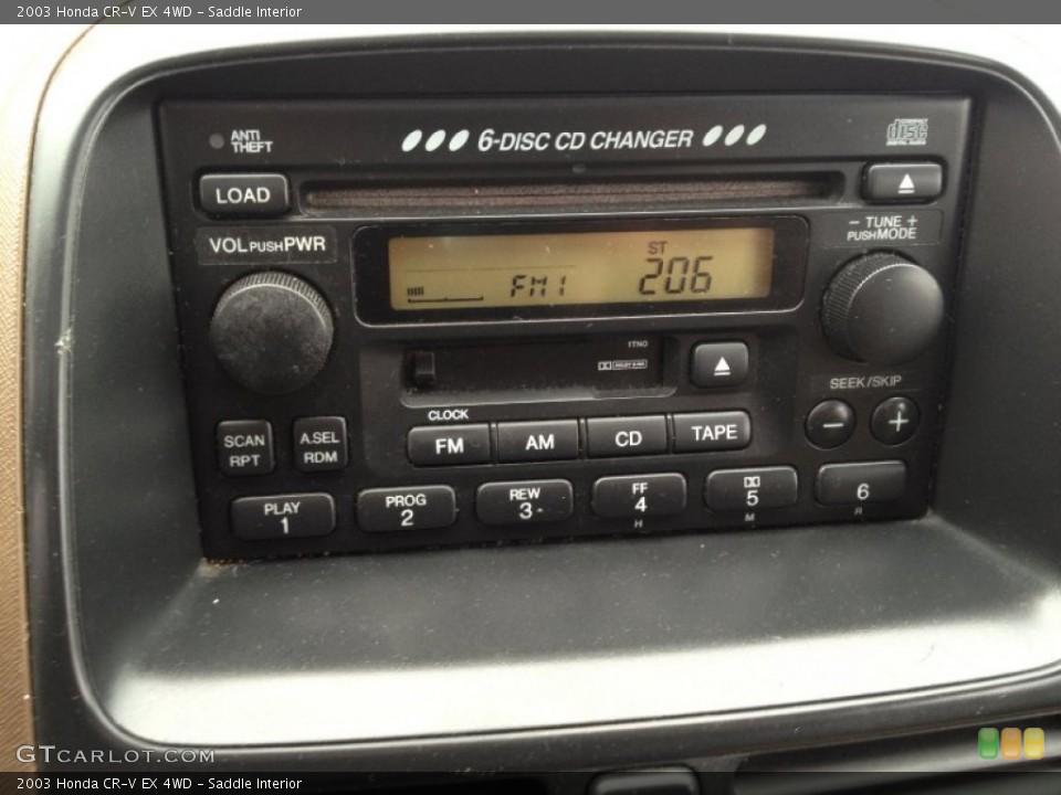 Saddle Interior Audio System for the 2003 Honda CR-V EX 4WD #75796486