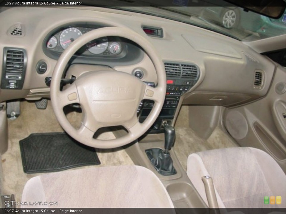 Beige Interior Dashboard for the 1997 Acura Integra LS Coupe #75797563
