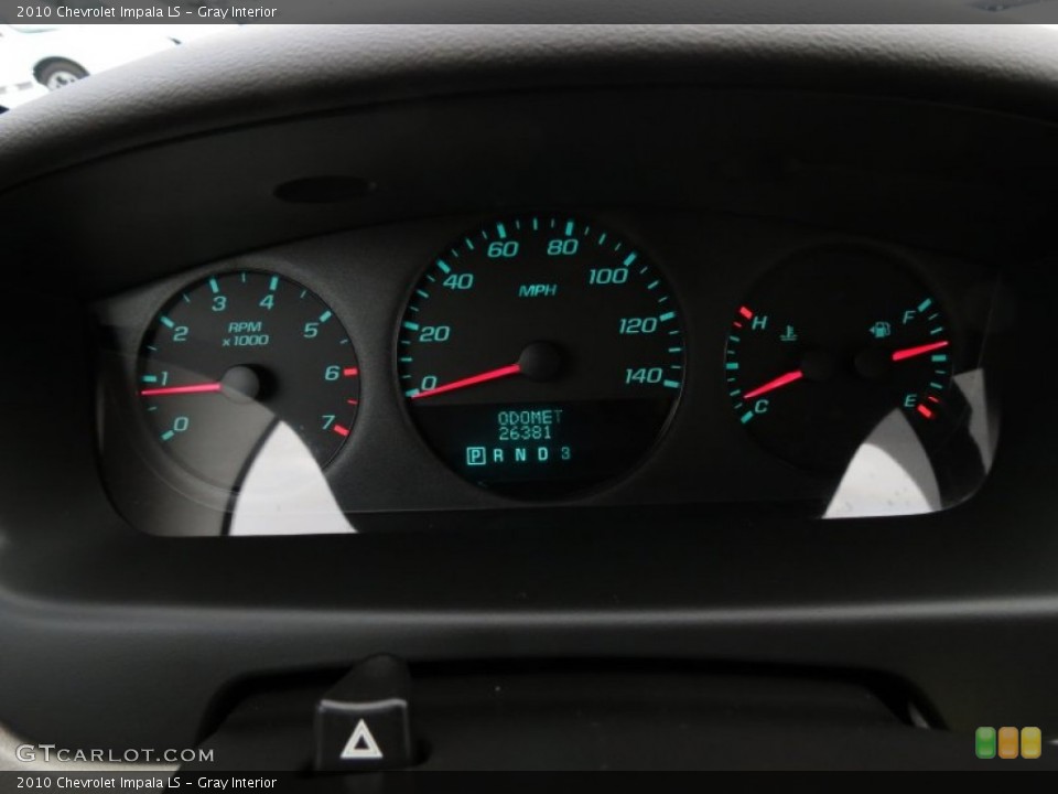 Gray Interior Gauges for the 2010 Chevrolet Impala LS #75797812