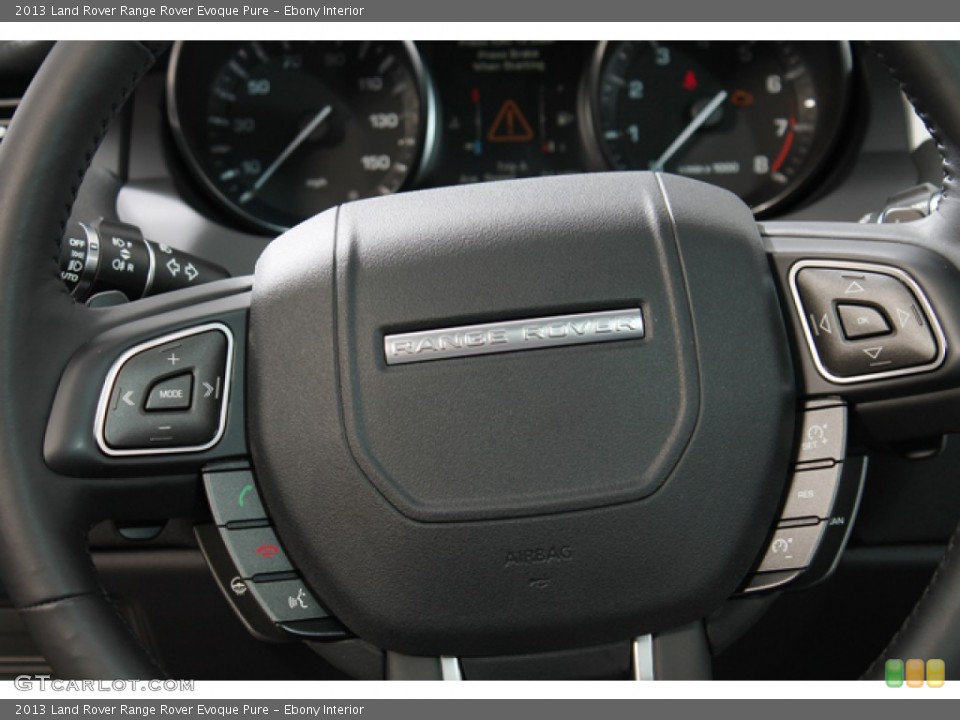 Ebony Interior Steering Wheel for the 2013 Land Rover Range Rover Evoque Pure #75798958