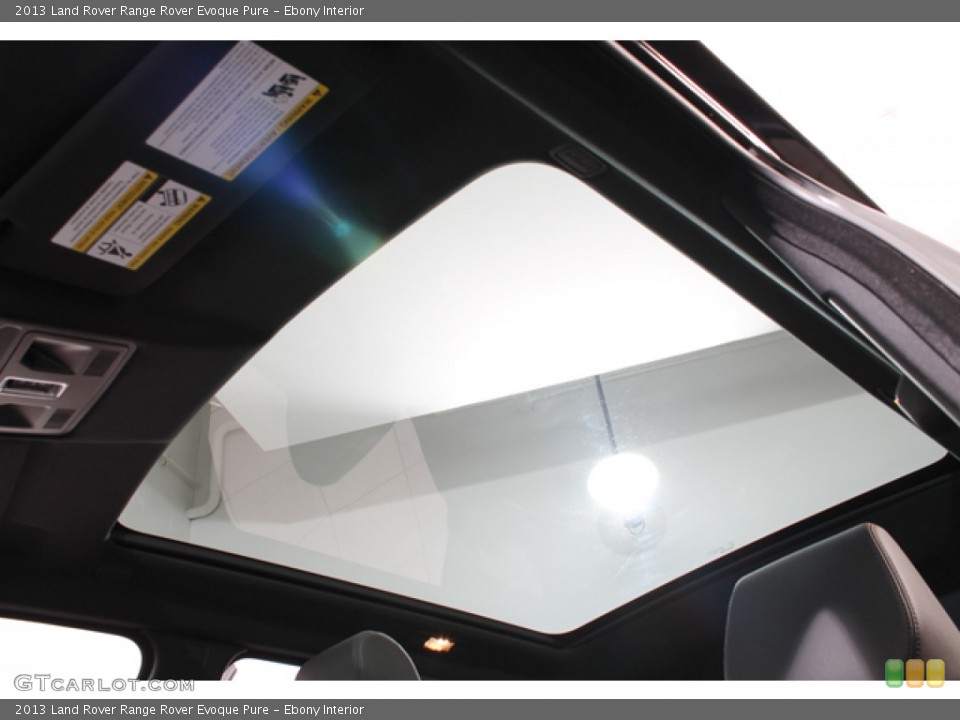 Ebony Interior Sunroof for the 2013 Land Rover Range Rover Evoque Pure #75799342