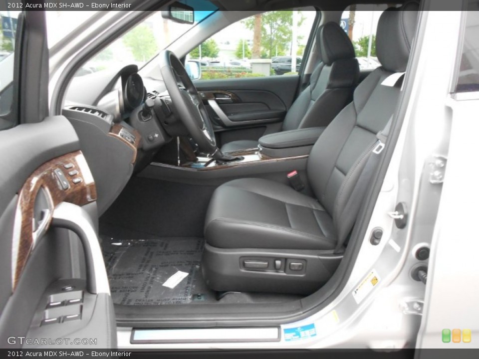 Ebony Interior Front Seat for the 2012 Acura MDX SH-AWD #75800197