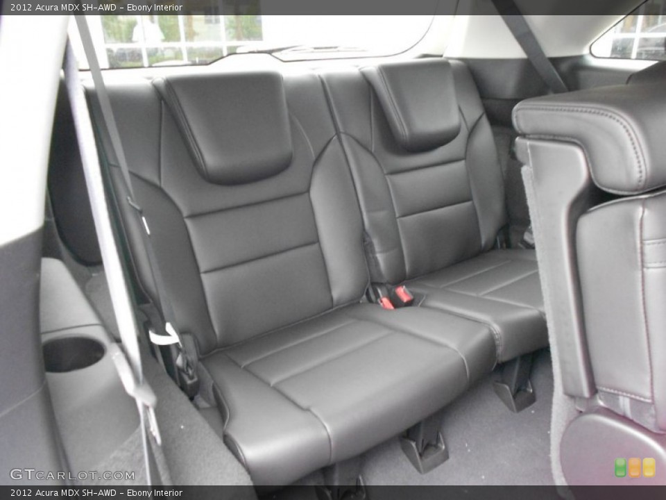 Ebony Interior Rear Seat for the 2012 Acura MDX SH-AWD #75800279