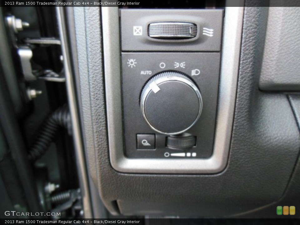 Black/Diesel Gray Interior Controls for the 2013 Ram 1500 Tradesman Regular Cab 4x4 #75801214