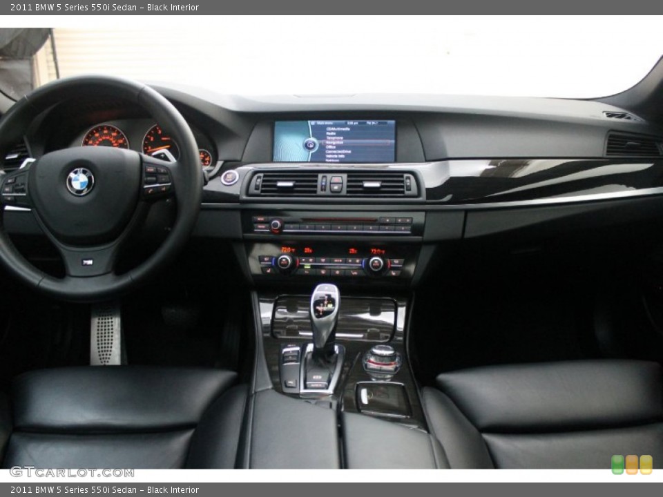 Black Interior Dashboard for the 2011 BMW 5 Series 550i Sedan #75803261