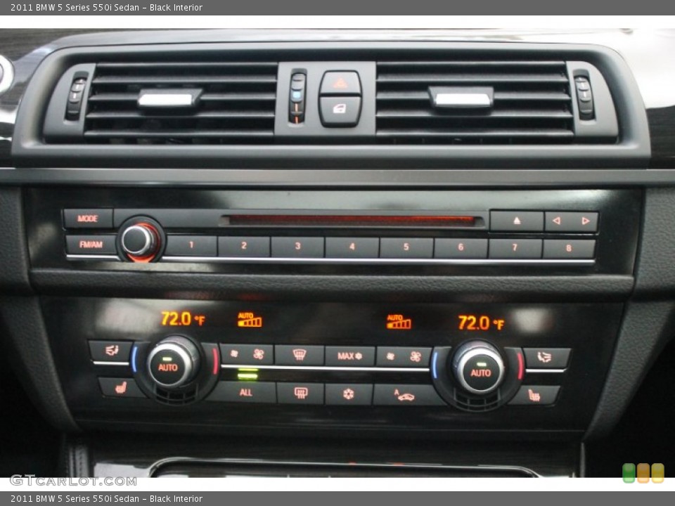 Black Interior Controls for the 2011 BMW 5 Series 550i Sedan #75803274
