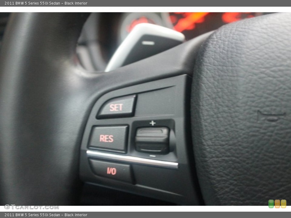 Black Interior Controls for the 2011 BMW 5 Series 550i Sedan #75803326