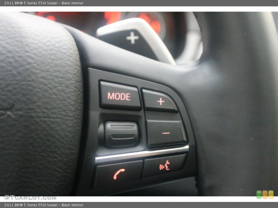 Black Interior Controls for the 2011 BMW 5 Series 550i Sedan #75803352