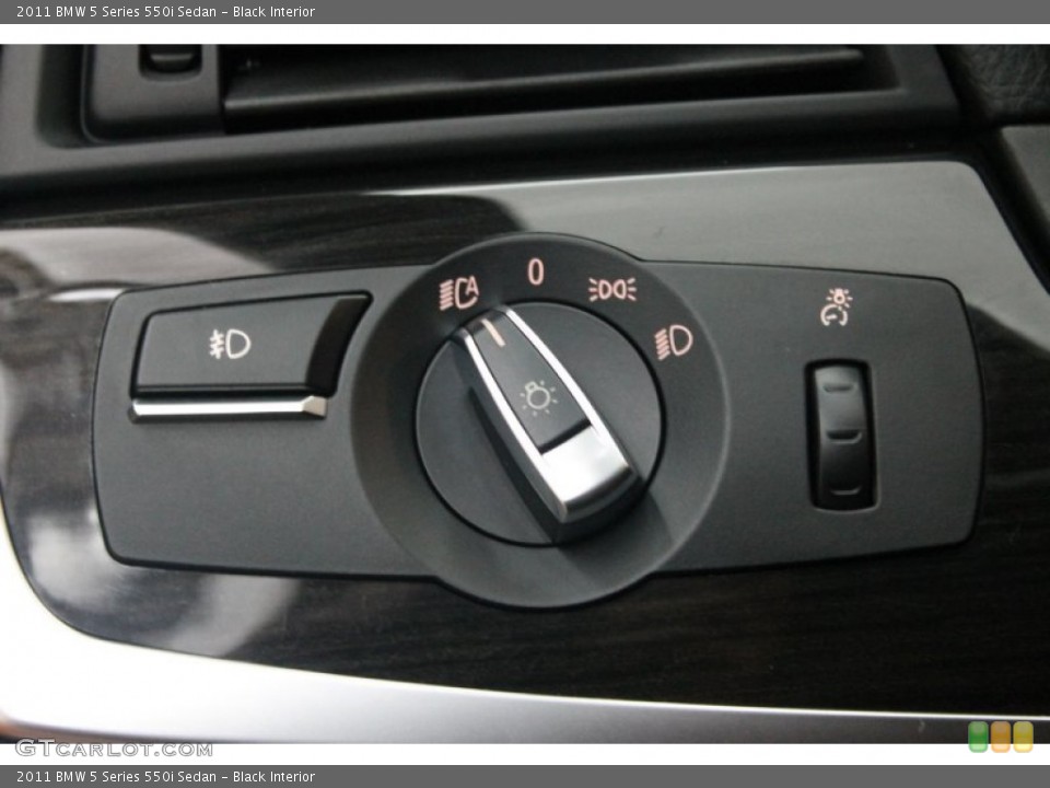 Black Interior Controls for the 2011 BMW 5 Series 550i Sedan #75803427