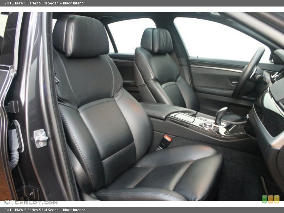 Black Interior Front Seat for the 2011 BMW 5 Series 550i Sedan #75803473