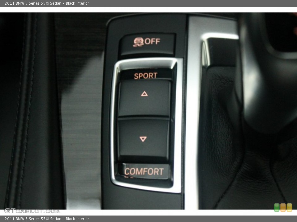 Black Interior Controls for the 2011 BMW 5 Series 550i Sedan #75803644