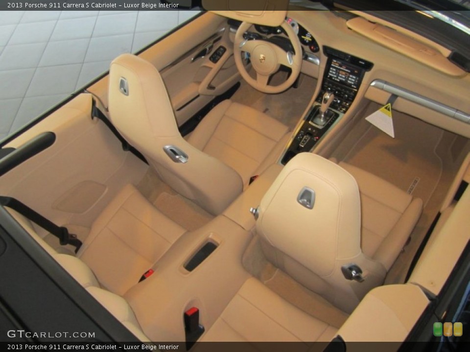Luxor Beige Interior Photo for the 2013 Porsche 911 Carrera S Cabriolet #75803925