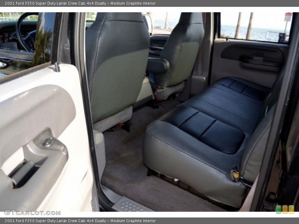 Medium Graphite Interior Rear Seat for the 2001 Ford F350 Super Duty Lariat Crew Cab 4x4 Dually #75805507