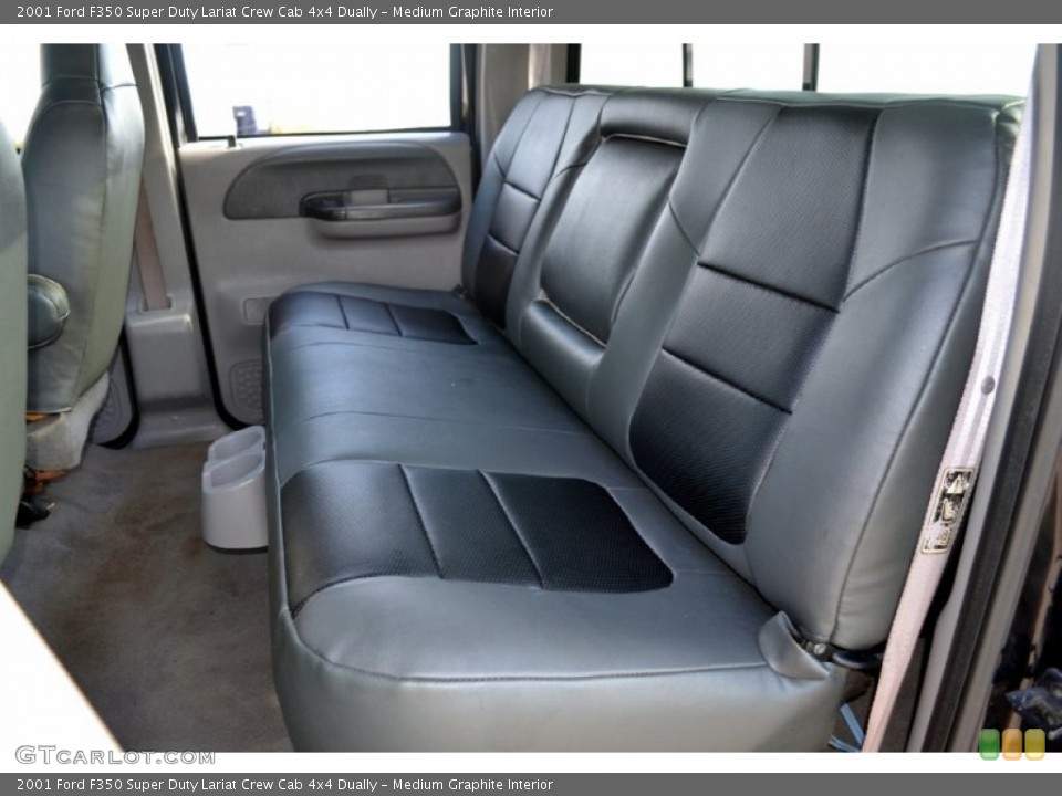Medium Graphite Interior Rear Seat for the 2001 Ford F350 Super Duty Lariat Crew Cab 4x4 Dually #75805539
