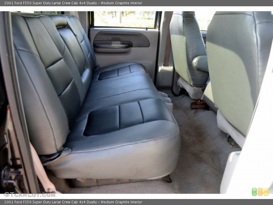 Medium Graphite Interior Rear Seat for the 2001 Ford F350 Super Duty Lariat Crew Cab 4x4 Dually #75805563