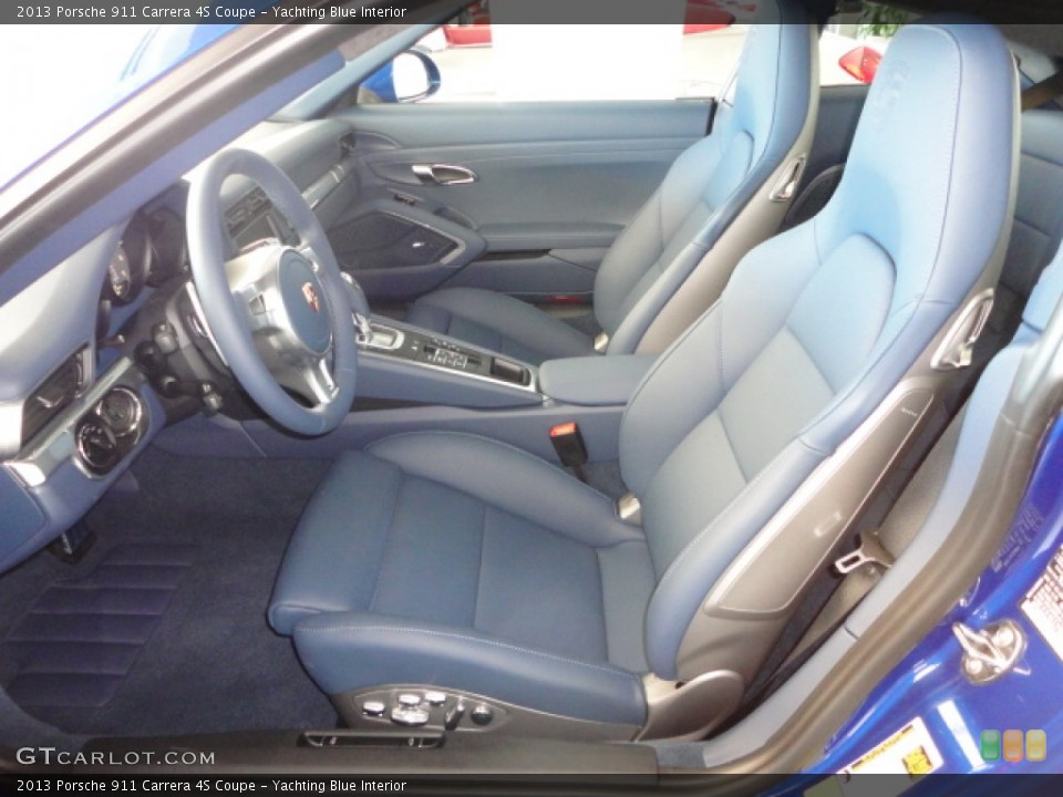 Yachting Blue Interior Photo for the 2013 Porsche 911 Carrera 4S Coupe #75805597