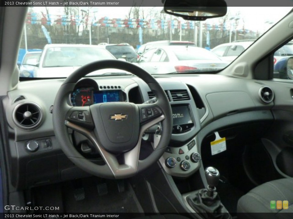 Jet Black/Dark Titanium Interior Dashboard for the 2013 Chevrolet Sonic LT Hatch #75805660