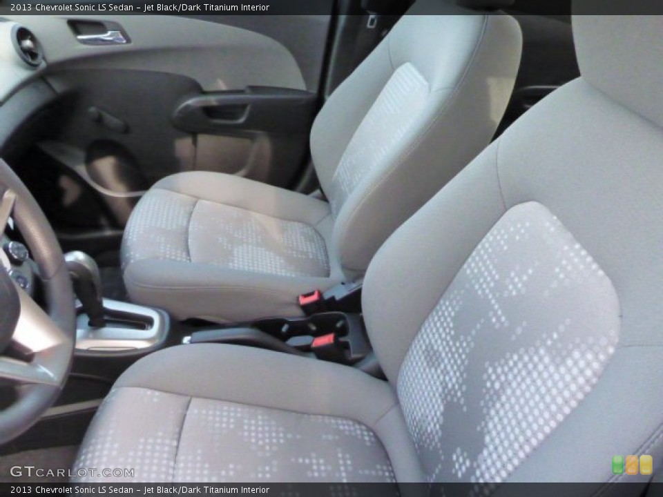 Jet Black/Dark Titanium Interior Front Seat for the 2013 Chevrolet Sonic LS Sedan #75806000