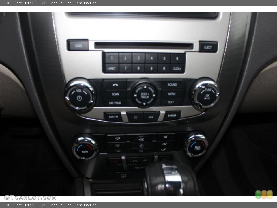 Medium Light Stone Interior Controls for the 2012 Ford Fusion SEL V6 #75806359
