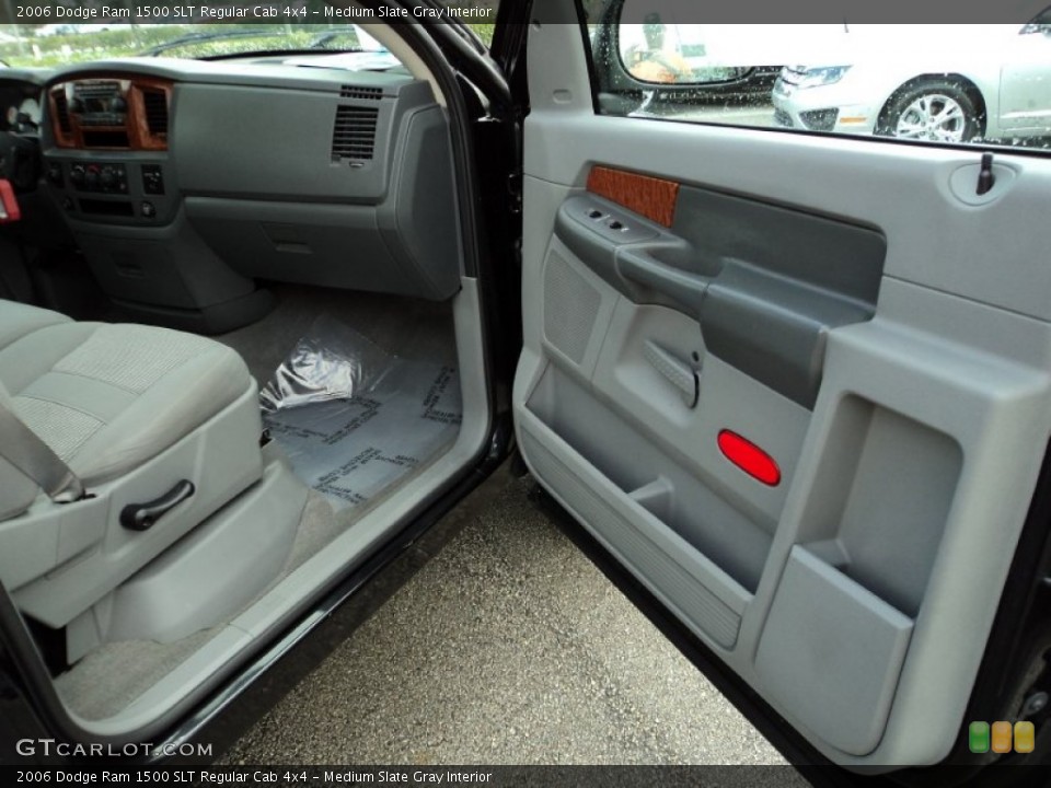 Medium Slate Gray Interior Door Panel for the 2006 Dodge Ram 1500 SLT Regular Cab 4x4 #75807312