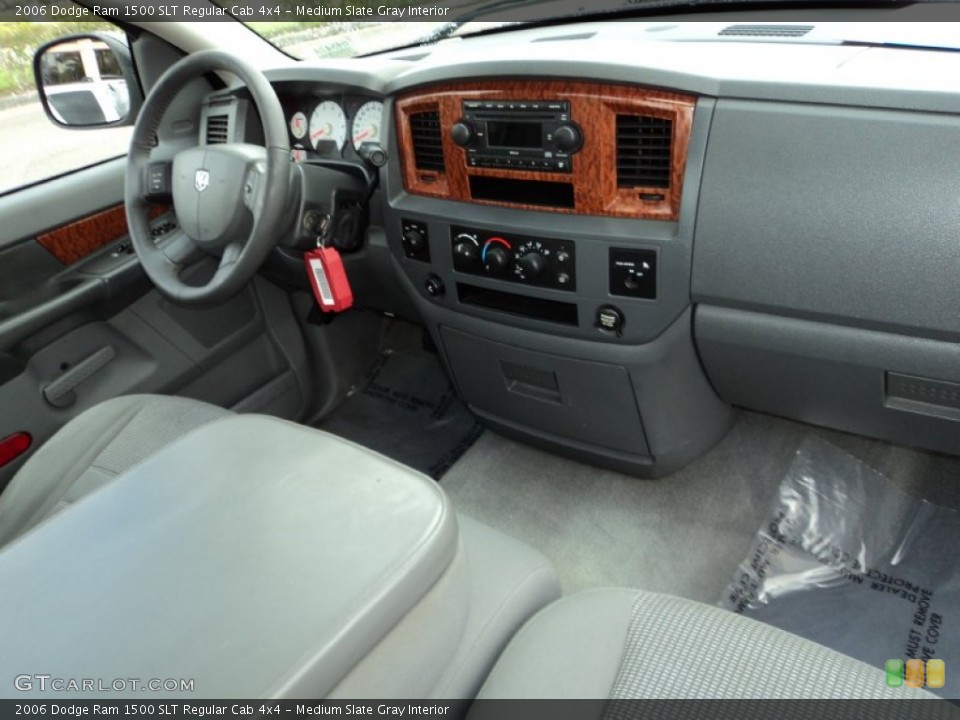 Medium Slate Gray Interior Dashboard for the 2006 Dodge Ram 1500 SLT Regular Cab 4x4 #75807367