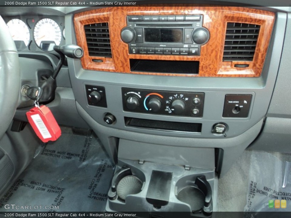 Medium Slate Gray Interior Controls for the 2006 Dodge Ram 1500 SLT Regular Cab 4x4 #75807409