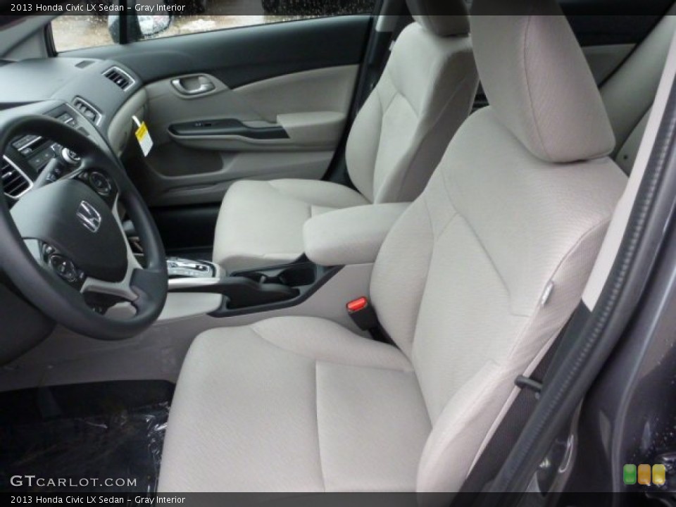 Gray Interior Front Seat for the 2013 Honda Civic LX Sedan #75810562