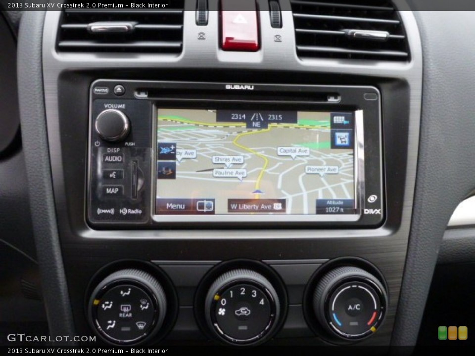 Black Interior Navigation for the 2013 Subaru XV Crosstrek 2.0 Premium #75811320