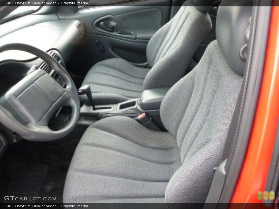 Graphite Interior Front Seat for the 2002 Chevrolet Cavalier Sedan #75812240