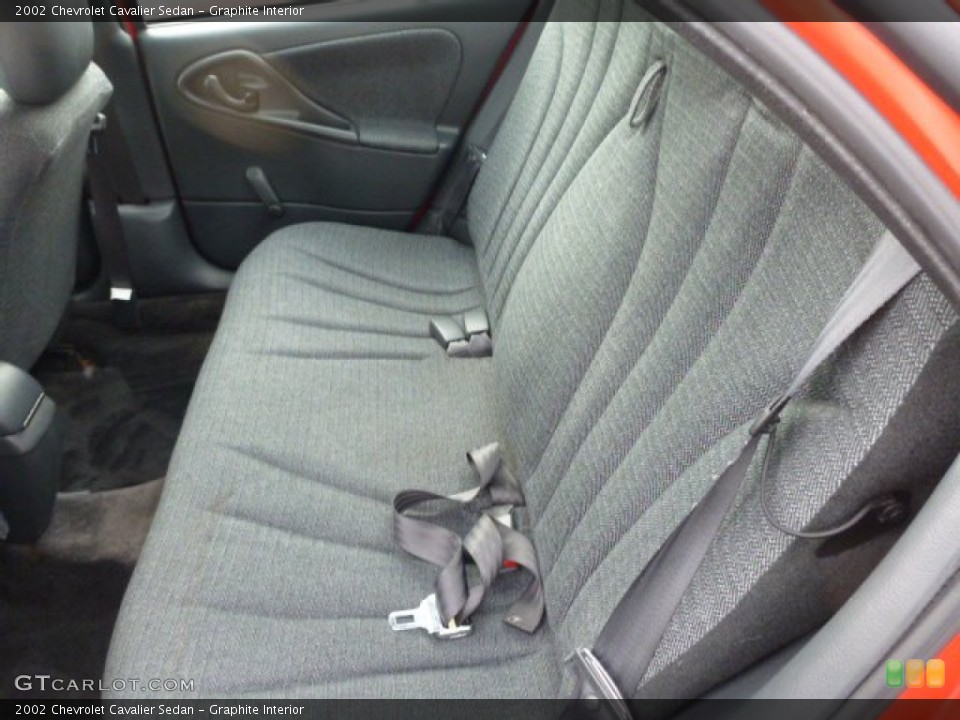 Graphite Interior Rear Seat for the 2002 Chevrolet Cavalier Sedan #75812257