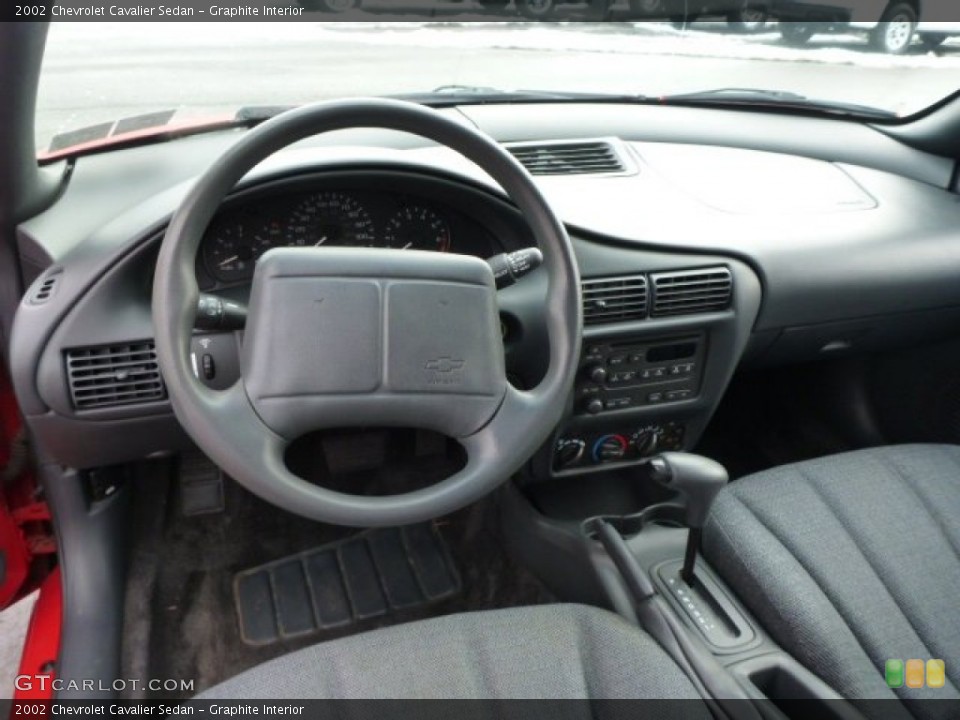 Graphite Interior Dashboard for the 2002 Chevrolet Cavalier Sedan #75812269