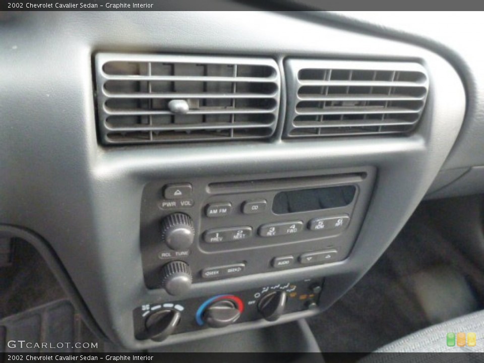 Graphite Interior Controls for the 2002 Chevrolet Cavalier Sedan #75812323
