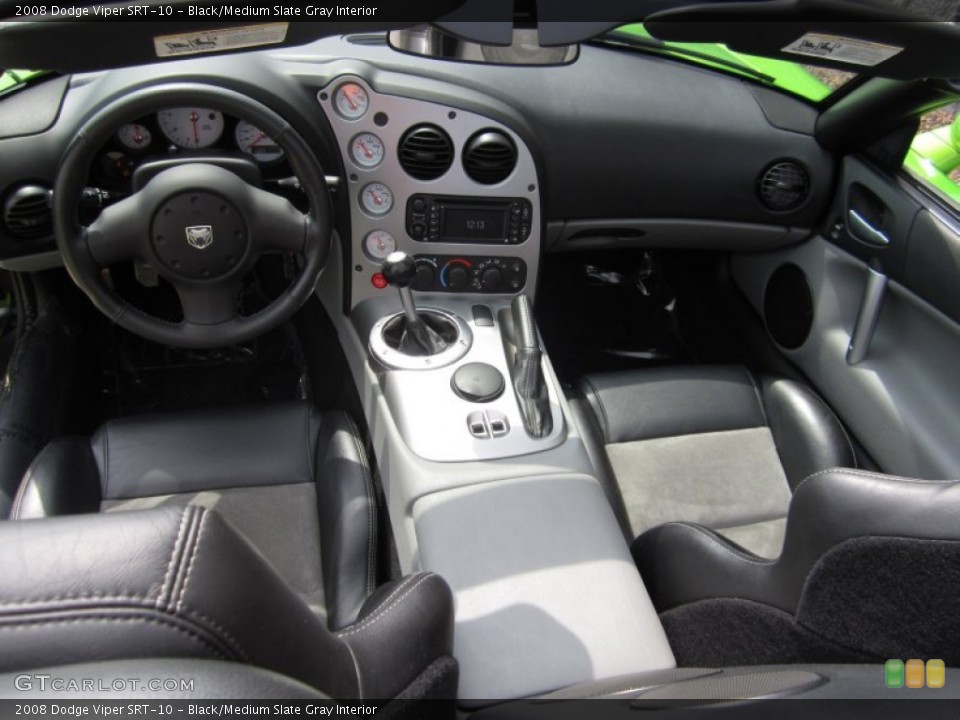 Black/Medium Slate Gray Interior Dashboard for the 2008 Dodge Viper SRT-10 #75818299