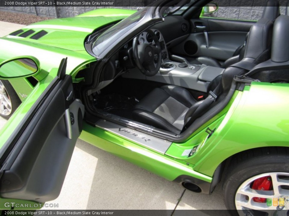 Black/Medium Slate Gray Interior Photo for the 2008 Dodge Viper SRT-10 #75818307