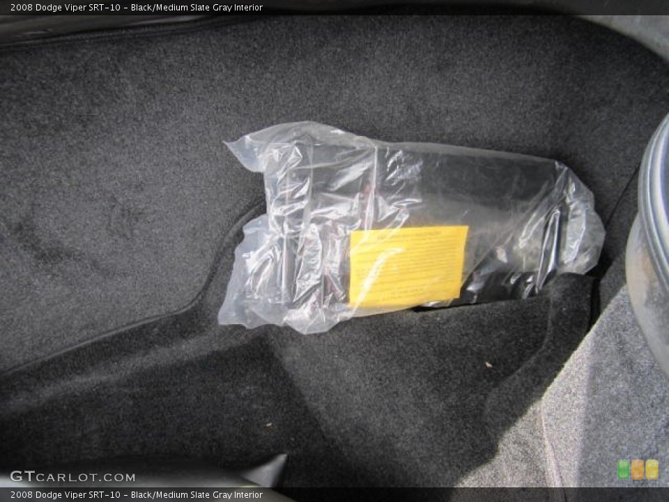 Black/Medium Slate Gray Interior Trunk for the 2008 Dodge Viper SRT-10 #75818388
