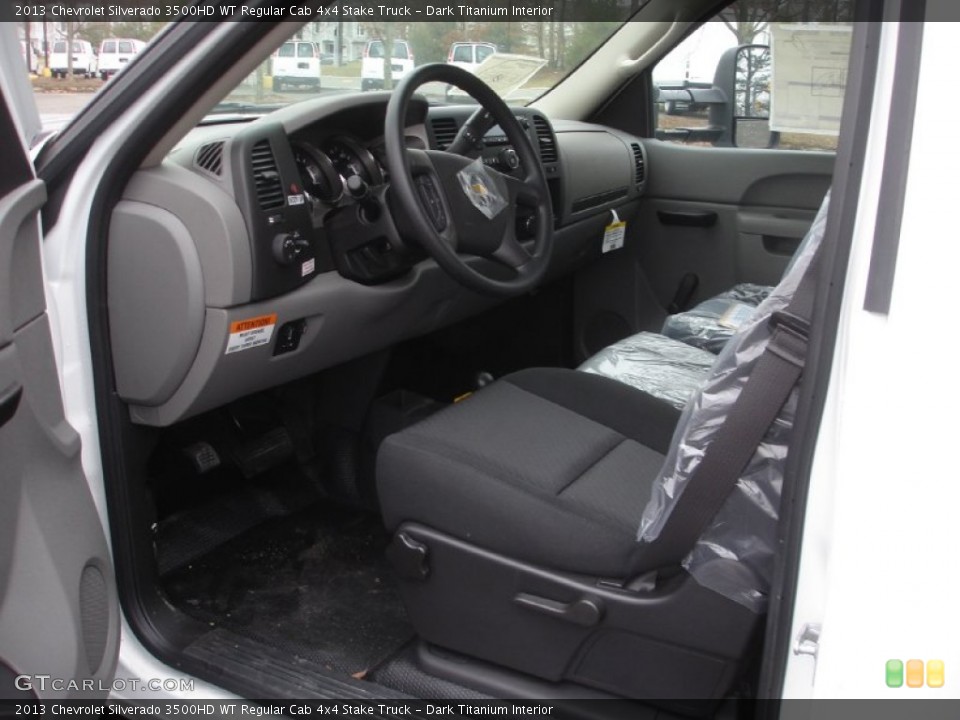 Dark Titanium Interior Photo for the 2013 Chevrolet Silverado 3500HD WT Regular Cab 4x4 Stake Truck #75818725