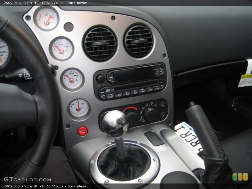 Black Interior Controls for the 2009 Dodge Viper SRT-10 ACR Coupe #75818893