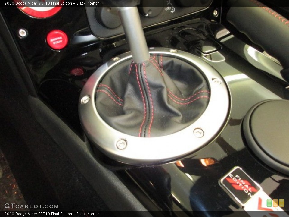 Black Interior Transmission for the 2010 Dodge Viper SRT10 Final Edition #75819316