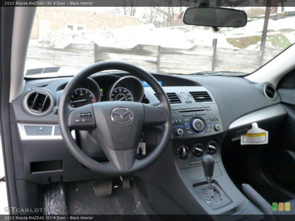 Black Interior Dashboard for the 2013 Mazda MAZDA3 i SV 4 Door #75819661