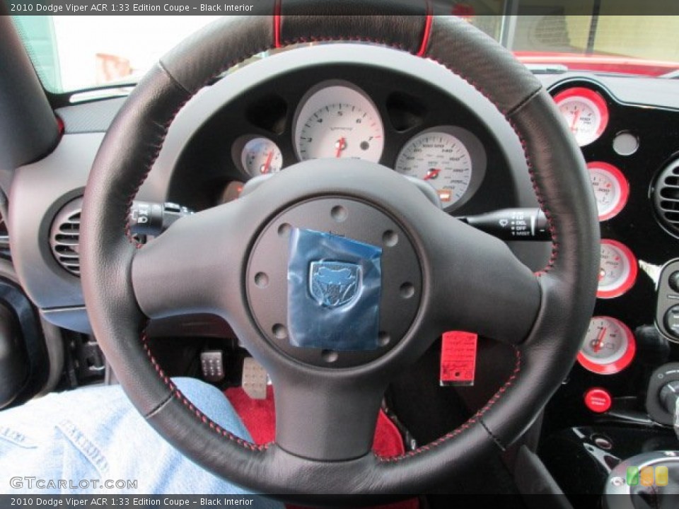 Black Interior Steering Wheel for the 2010 Dodge Viper ACR 1:33 Edition Coupe #75820542