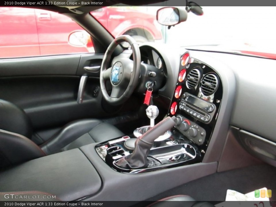 Black Interior Controls for the 2010 Dodge Viper ACR 1:33 Edition Coupe #75820561