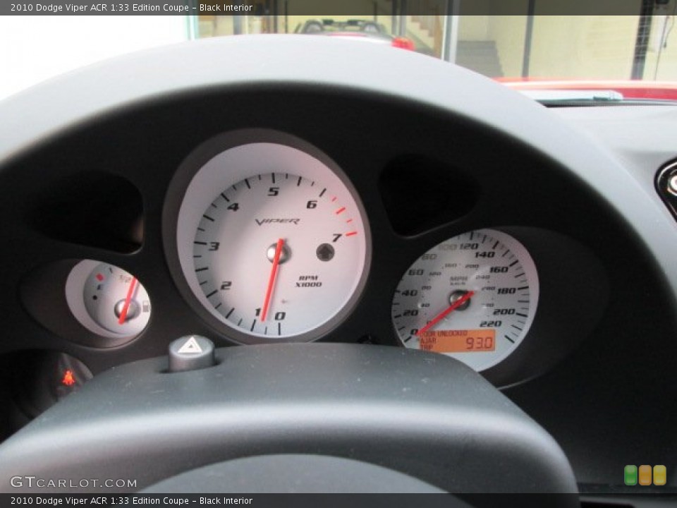 Black Interior Gauges for the 2010 Dodge Viper ACR 1:33 Edition Coupe #75820999