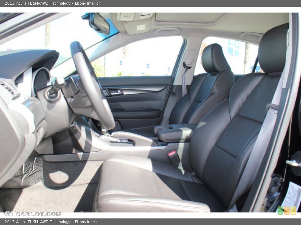 Ebony Interior Front Seat for the 2013 Acura TL SH-AWD Technology #75821090