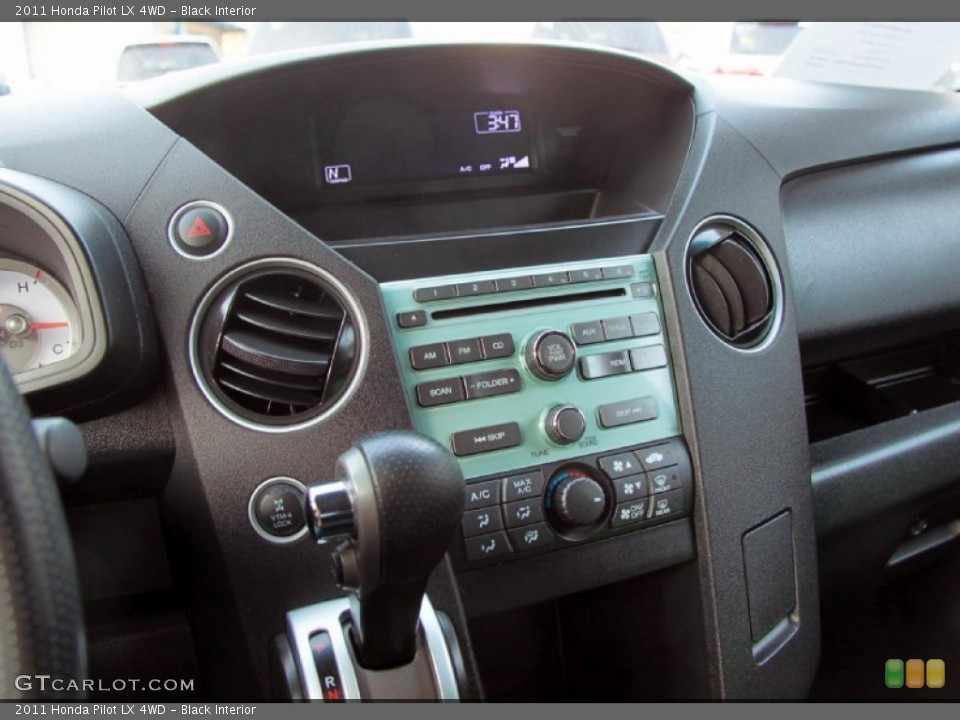 Black Interior Controls for the 2011 Honda Pilot LX 4WD #75821695