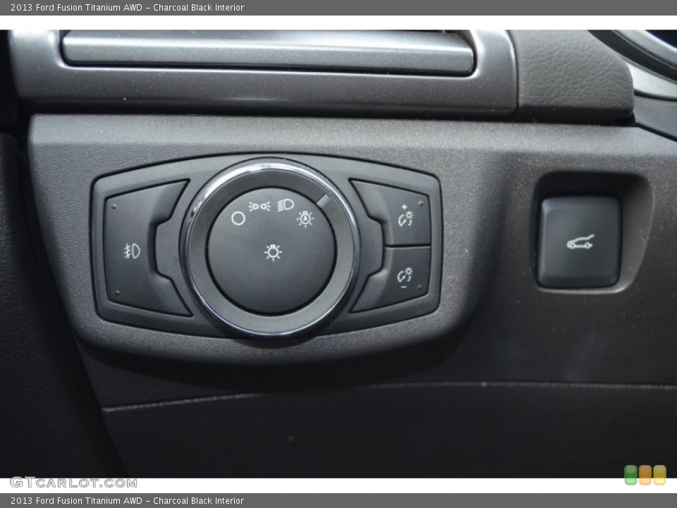 Charcoal Black Interior Controls for the 2013 Ford Fusion Titanium AWD #75821770