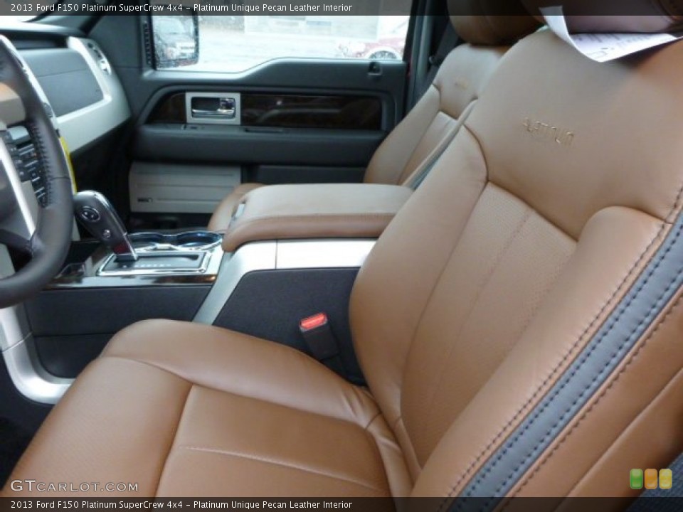 Platinum Unique Pecan Leather Interior Front Seat for the 2013 Ford F150 Platinum SuperCrew 4x4 #75823243