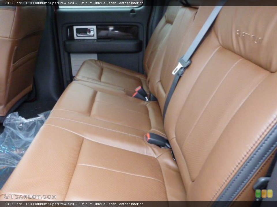 Platinum Unique Pecan Leather Interior Rear Seat for the 2013 Ford F150 Platinum SuperCrew 4x4 #75823258