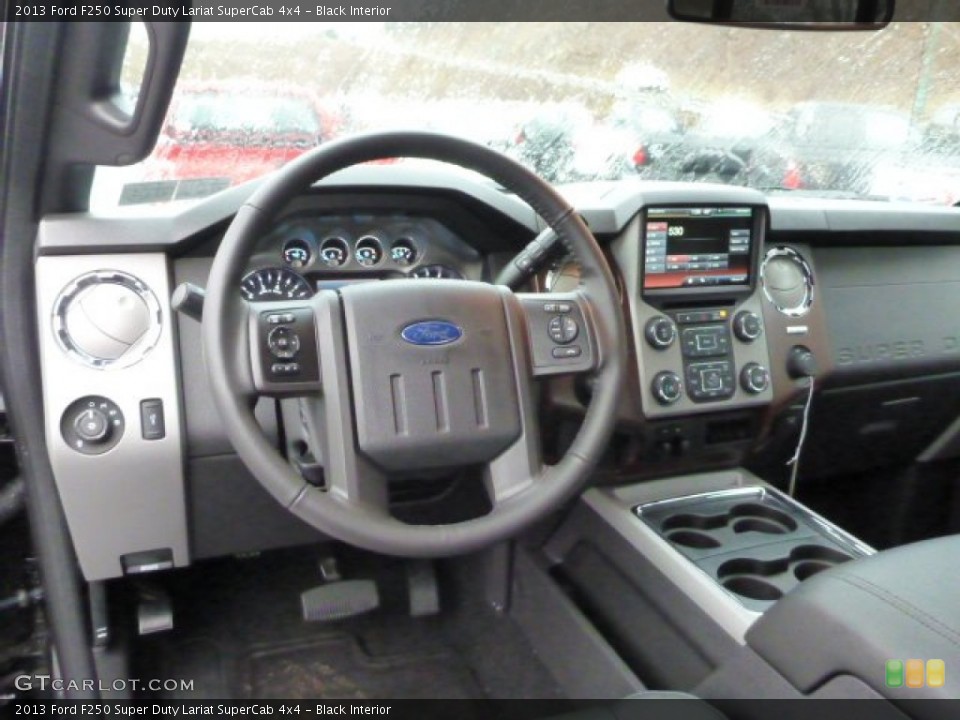 Black Interior Dashboard for the 2013 Ford F250 Super Duty Lariat SuperCab 4x4 #75823486
