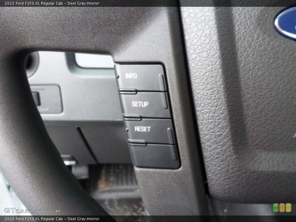 Steel Gray Interior Controls for the 2013 Ford F150 XL Regular Cab #75823762