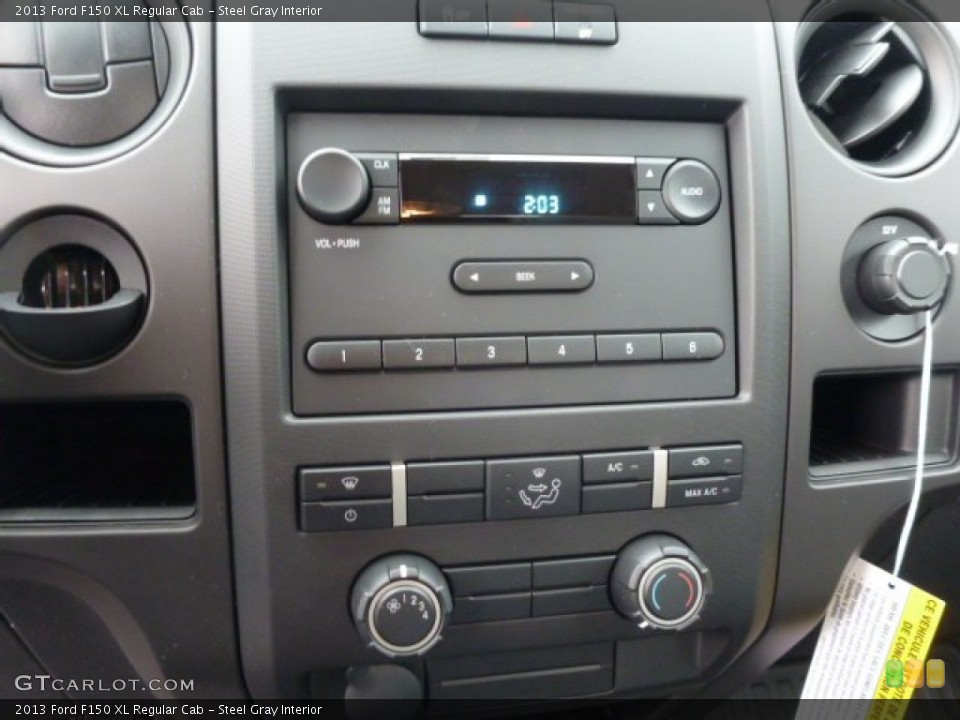 Steel Gray Interior Controls for the 2013 Ford F150 XL Regular Cab #75823783